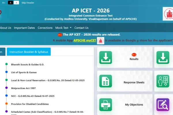 AP ICET 2026 MBA Counselling Dates, Registration Guide
