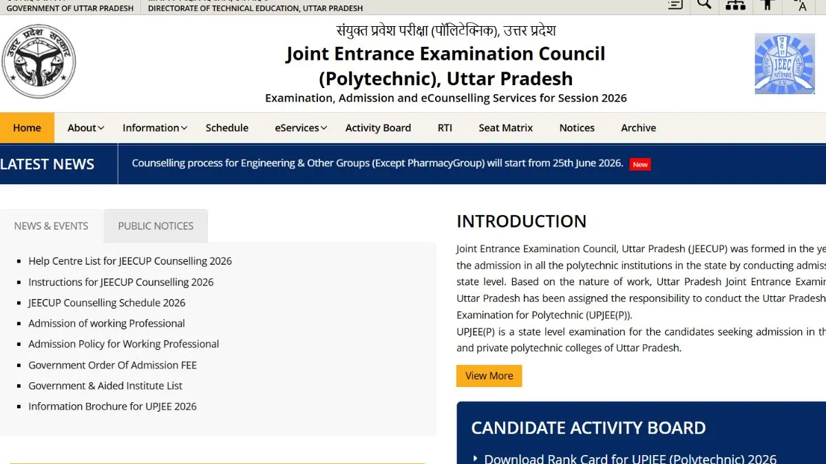 JEECUP Counseling Polytechnic 2026: Full Guide and Dates